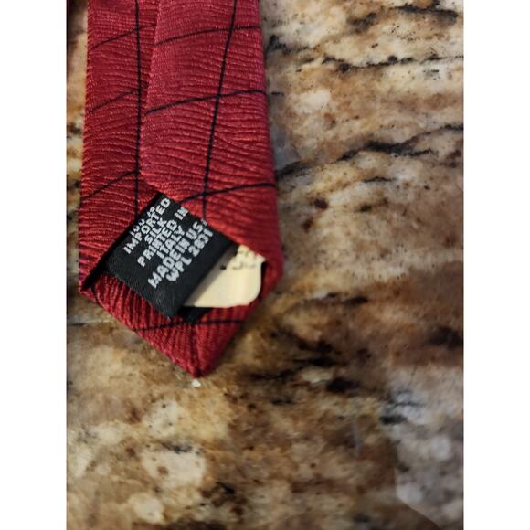BUGATTI Men’s red Vintage Tie NWT - Picture 5 of 6